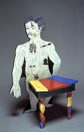 art chair with figure